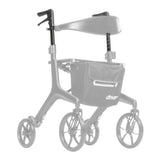 10278-07 / 10278-08 handlebar assembly (left and right) shown in color on the Drive Medical AeroCarbon Ultra-Lite Rollator (10278), rest of the rollator greyed out
