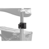 10278-09 / 10278-10 handlebar lock assembly shown in color on the Drive Medical AeroCarbon Ultra-Lite Rollator (10278), rest of the rollator greyed out