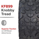 145/70-6 Tire with Knobby Tread for the Massimo MM-MB100 Mini Bike