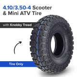 4.10/3.50-4 Scooter & Mini ATV Tire with Knobby Tread