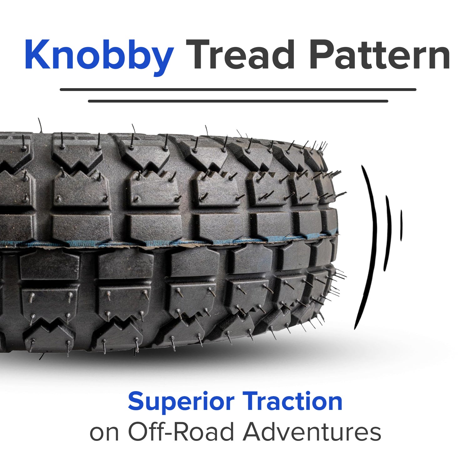 4.10/3.50-4 Scooter & Mini ATV Tire with Knobby Tread