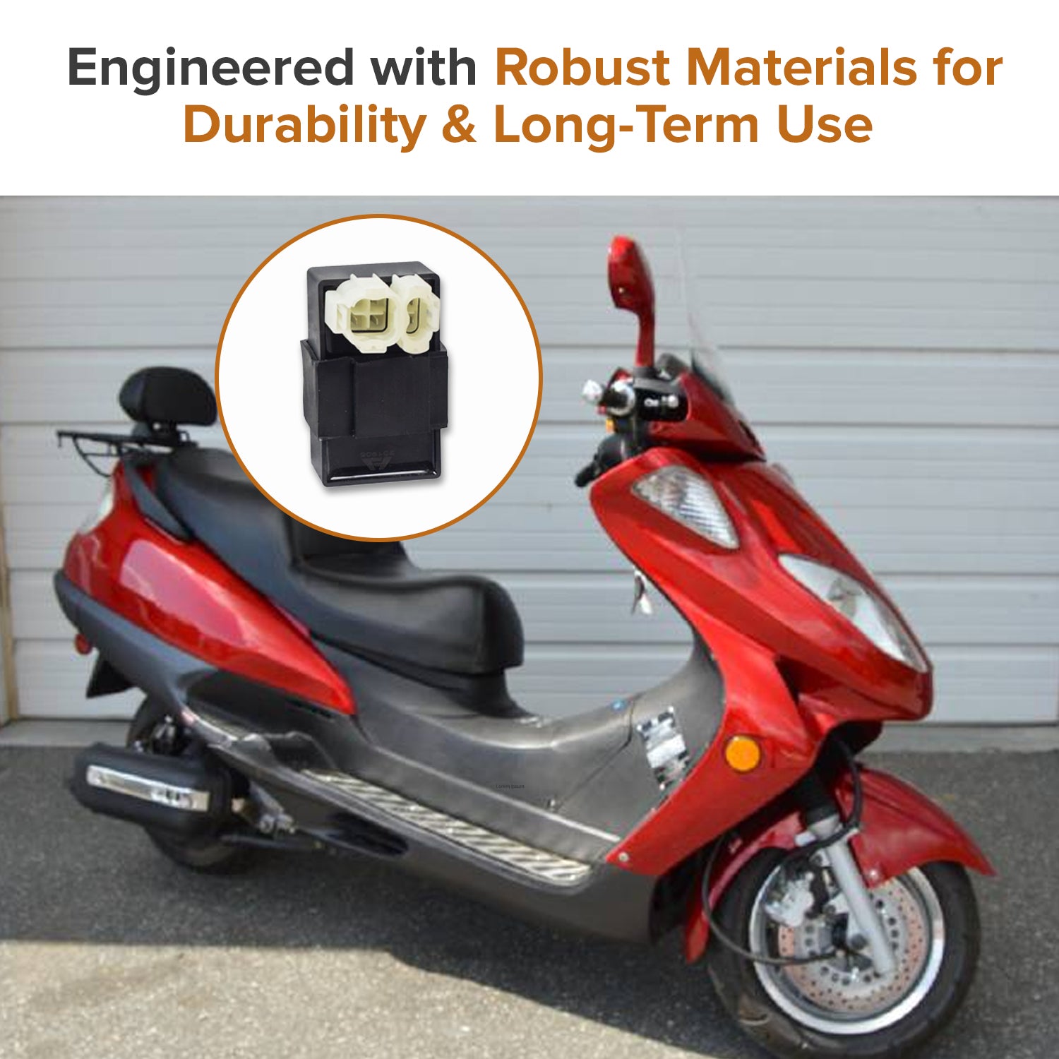 CDI Module (Ignitor) with 6 Pin Rounded Connector for the TaoTao Fastwind 50 Scooter