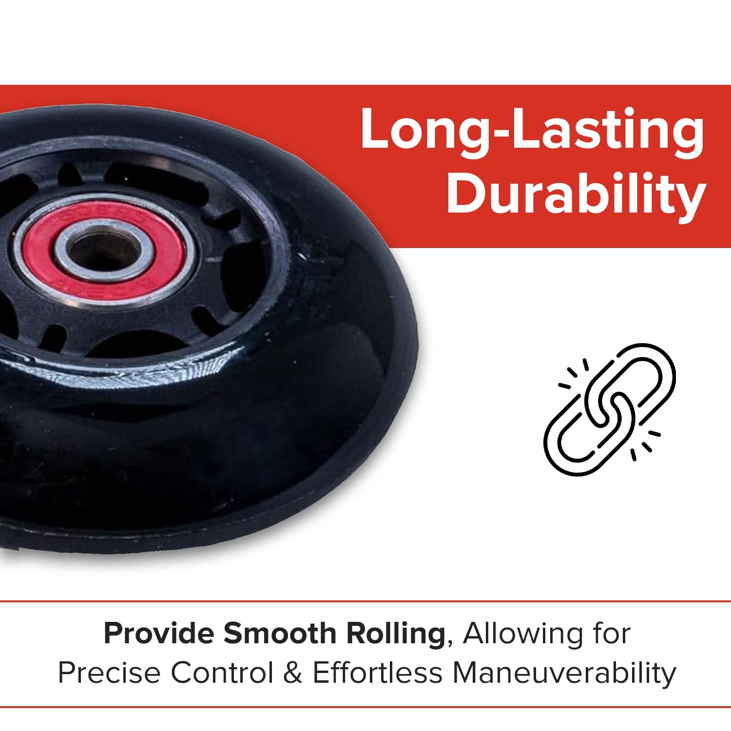 Rear Caster Wheels for the Razor PowerRider 360 (Set of 2)