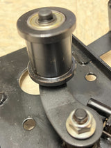 Jackshaft Assembly for Coleman BT200X, CT200U, & CT200U-EX Mini Bikes (Blemished) featuring a metal roller, bolts, and sprocket holder, designed to accommodate chain tensioner and clutch assembly.