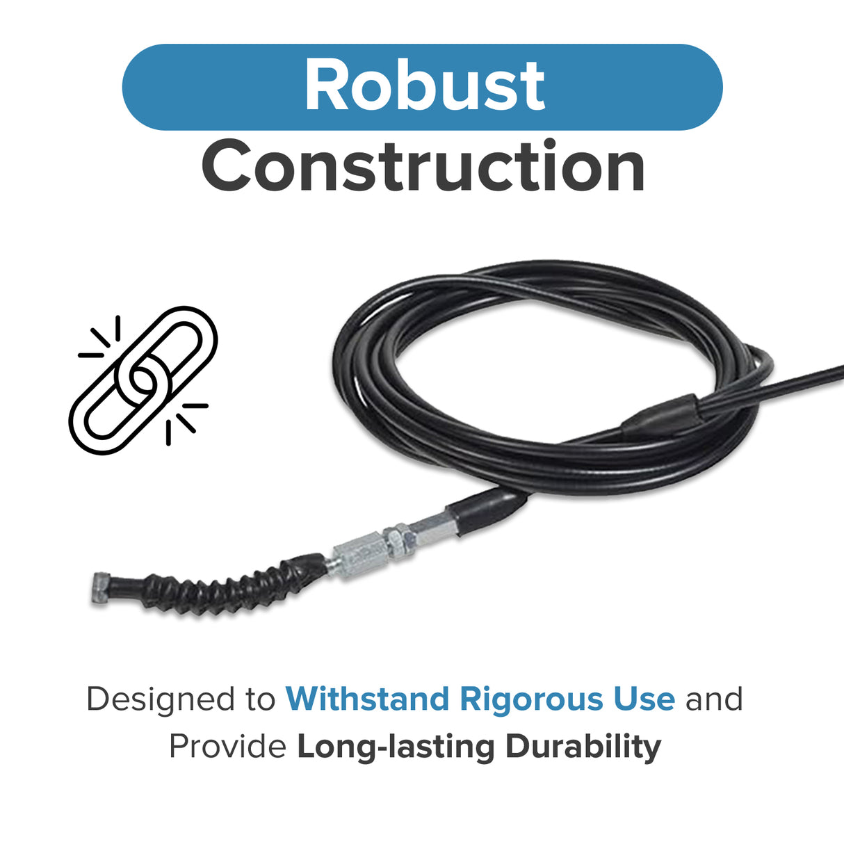 121" Throttle Cable for 150cc - 250cc Kandi & Roketa Go-Karts & Dune Buggies