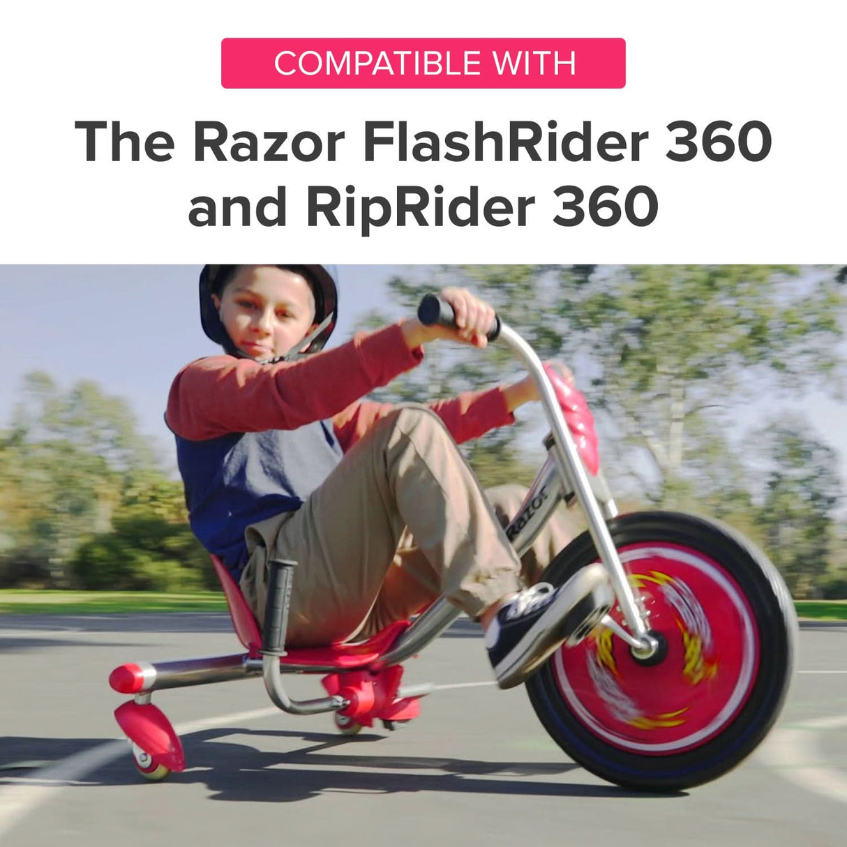 Rear Caster Wheels for the Razor PowerRider 360 (Set of 2)