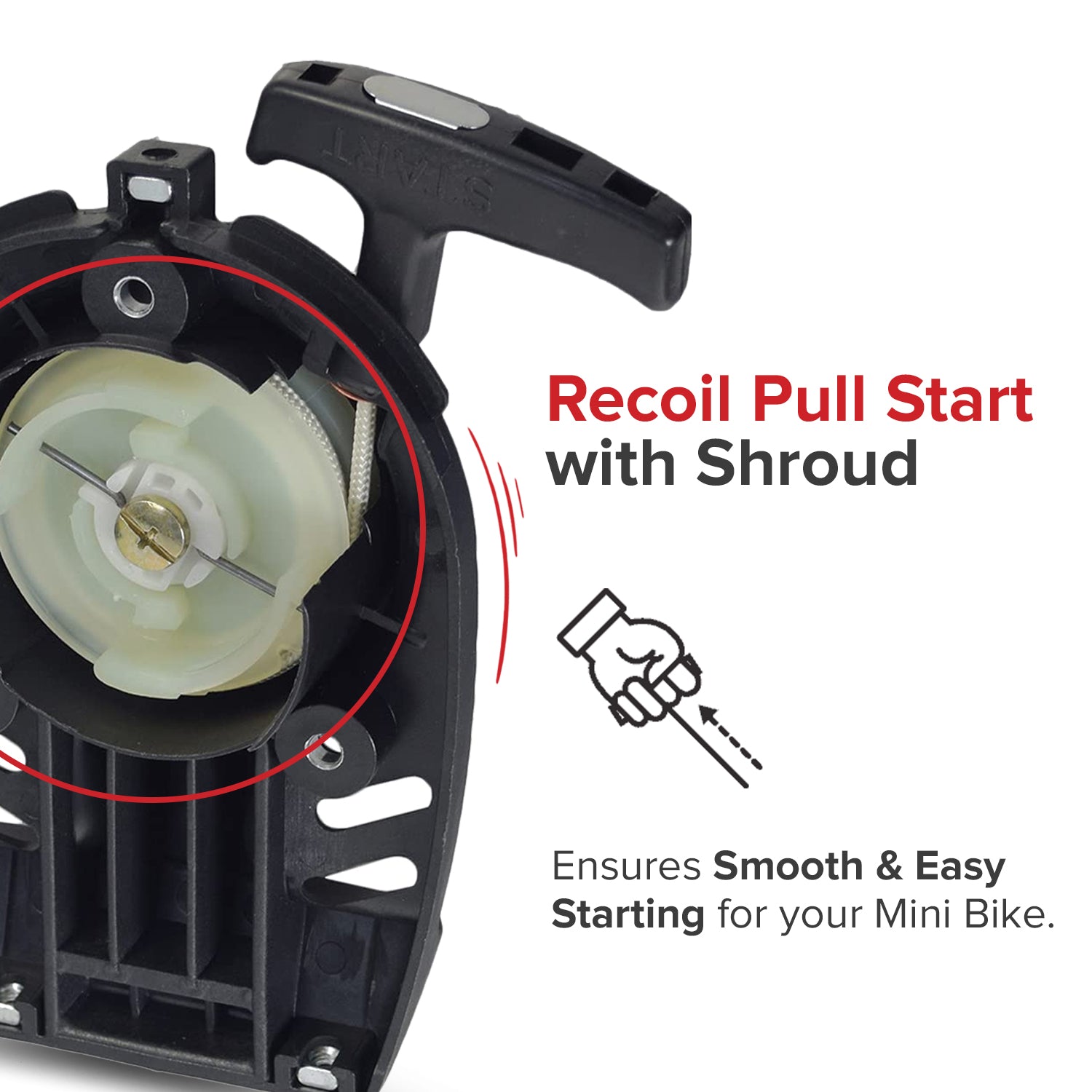 Pull Start for the Fit Right DB003 40cc 4-Stroke Mini Bike