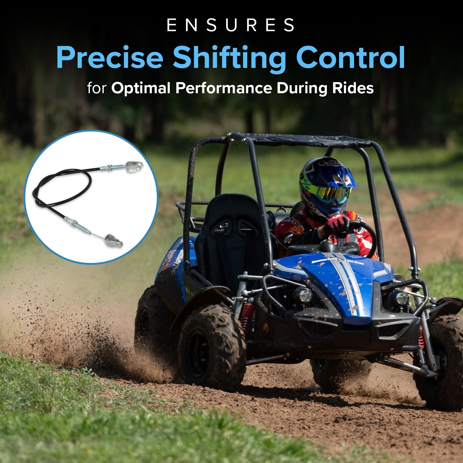 38" Shift Cable for 110cc & 125cc Go-Karts & Dune Buggies