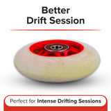 76 mm Wheels with Bearings for Razor Ripstik® Classic, Ripstik® DLX, and Ripstik® "G" (Set of 2)