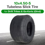 10x4.50-5 Tubeless Slick Tire  for Drift Trikes & Go-Karts