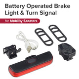 Battery Operated Brake Light & Turn Signal for Mobility Scooters