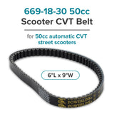 669-18-30 50cc Scooter CVT Belt