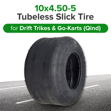 10x4.50-5 Tubeless Slick Tire for the Coleman DT200 Drift Trike