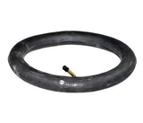 12-1/2x2-1/4 Kick Scooter Inner Tube with 45 Degree Angled Valve Stem, featuring a black rubber tube and an attached angled valve stem, suitable for uniquely shaped rims or frames.