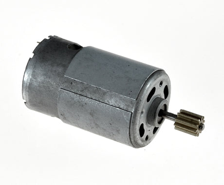 6 Volt Motor for Razor Bumper Buggie, showing a close-up of a small metal motor with a gear, designed as an OEM replacement part for children's electric ride-on vehicles.