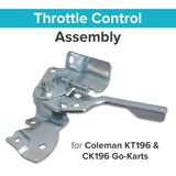 Throttle Control Assembly for Coleman KT196 & CK196 Go-Karts