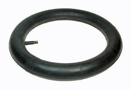 12/12.5 x 2.125 Scooter Inner Tube featuring a black rubber tire with an inner tube and a metal valve screw.