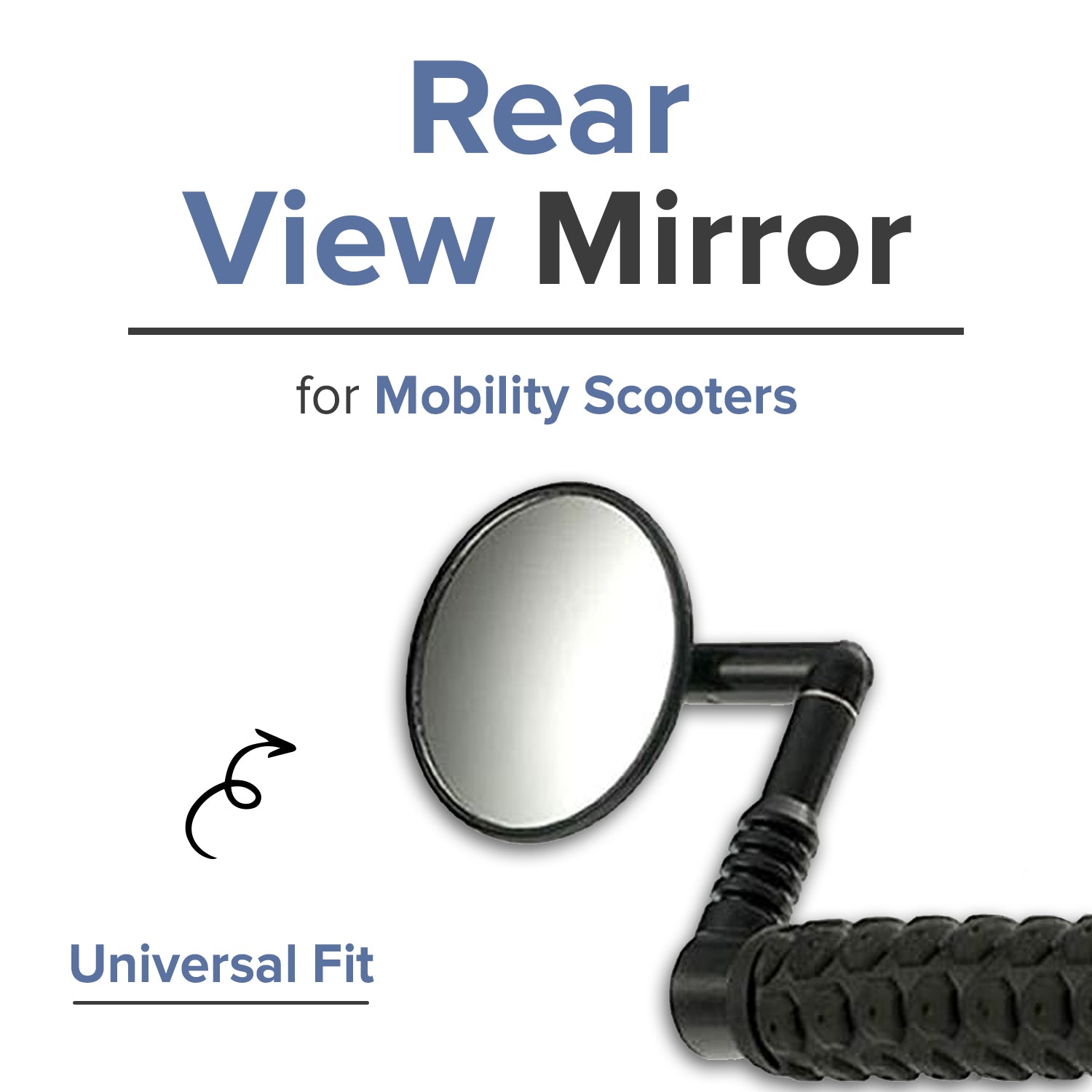Rear View Mirror for Mobility Scooters