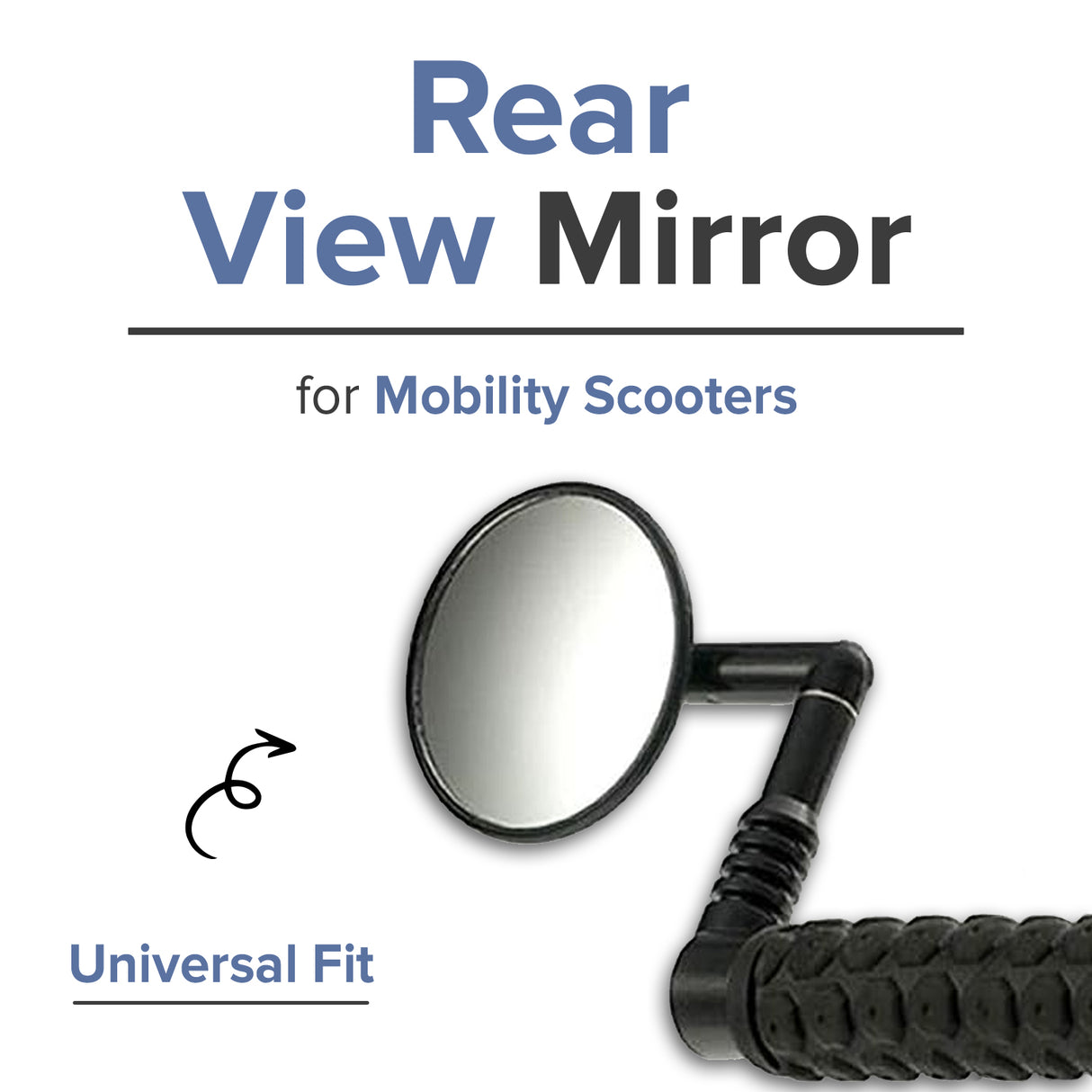 Rear View Mirror for Mobility Scooters
