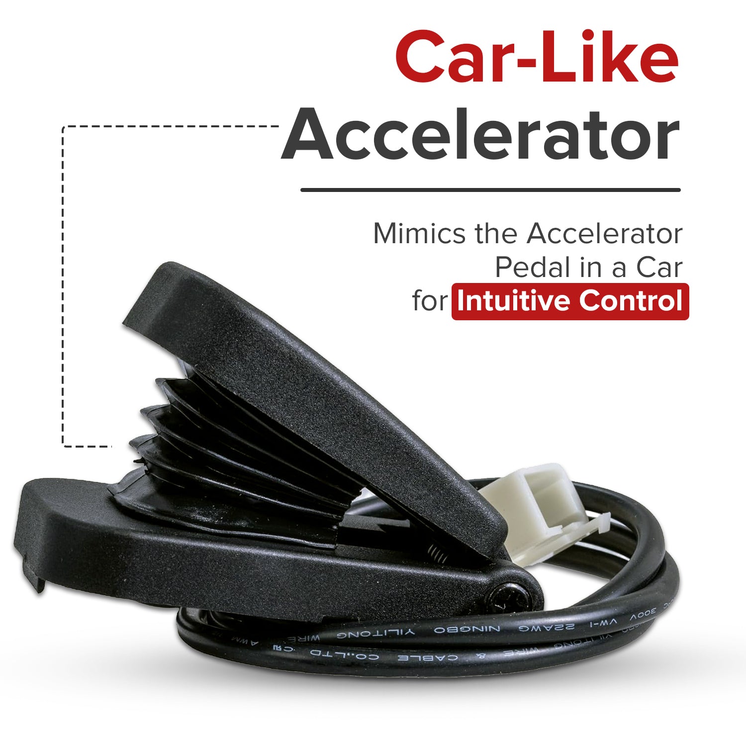 Foot Pedal Throttle for the Razor Crazy Cart Shift (Versions 1+) & Crazy Cart Shift Lightshow