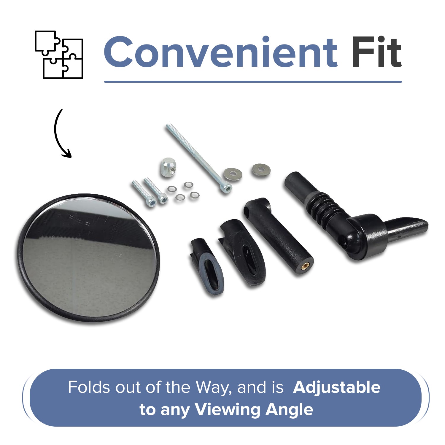 Rear View Mirror for Mobility Scooters
