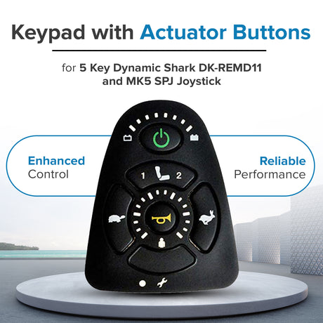 Keypad with Actuator Buttons for the 5 Key Dynamic Shark DK-REMD11 and MK5 SPJ+ Joystick