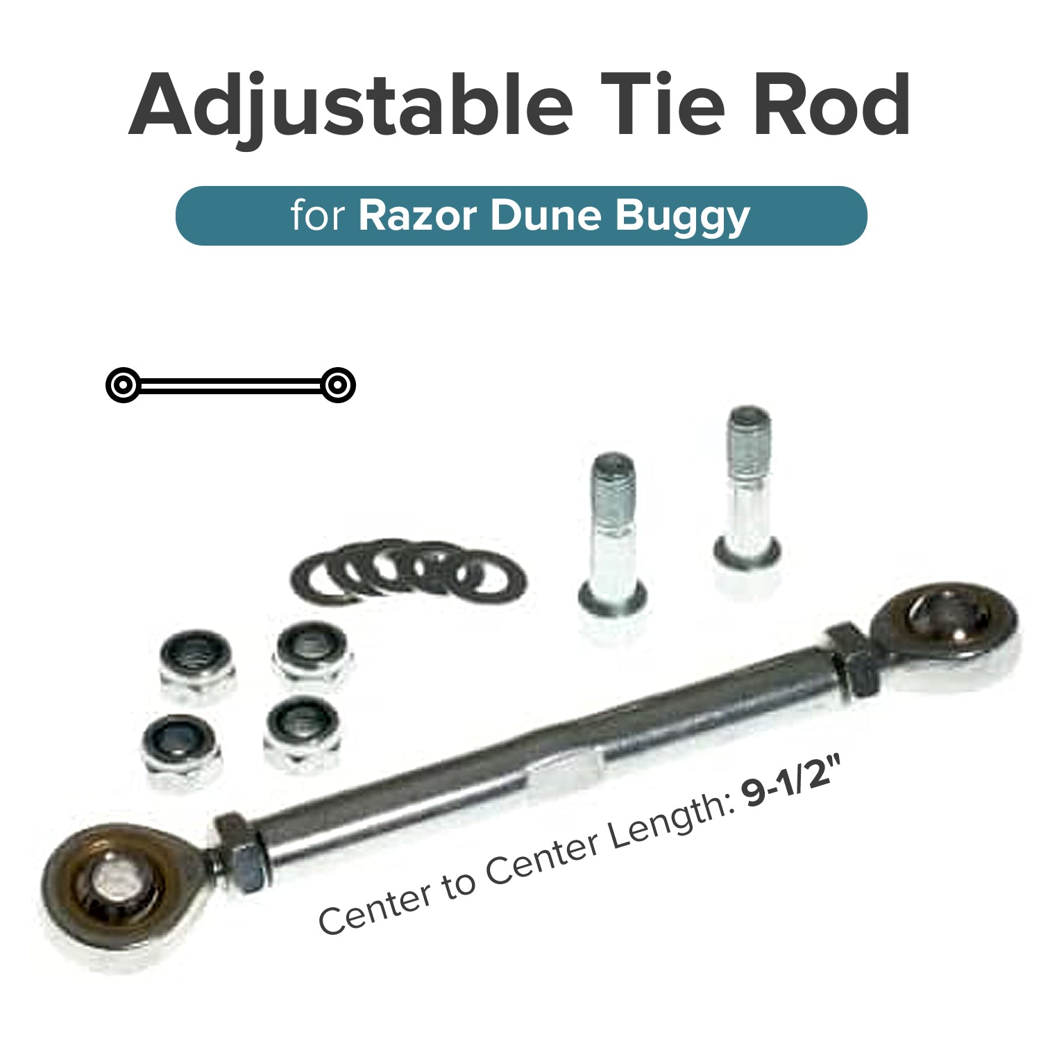 Adjustable Tie Rod for Razor Dune Buggy