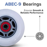 76 mm Wheels with Bearings for Razor Ripstik® Classic, Ripstik® DLX, and Ripstik® "G" (Set of 2)