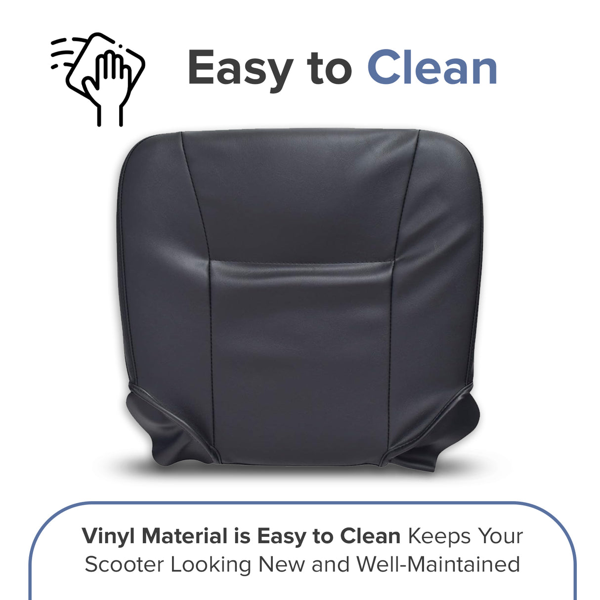 Black Vinyl Seat Base for Go-Go and Pride Revo (SC60/SC63/SC64) Mobility Scooters (SETBASE2546)