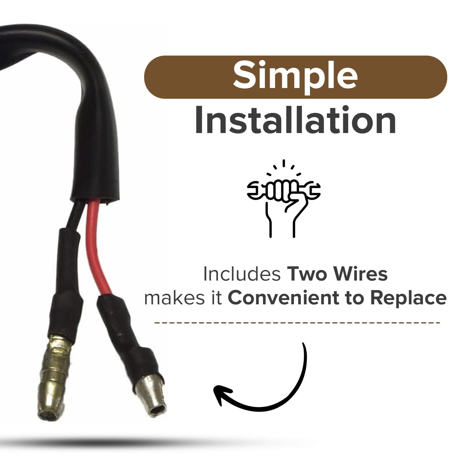 Amber LED Turn Signal Lights for Scooters (Set of 2)