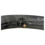 Close-up of a 12-1/2x2-1/4 Heavy-Duty Thorn Resistant Scooter Inner Tube with a 32mm Straight Valve Stem, showcasing its thick rubber construction for puncture resistance.