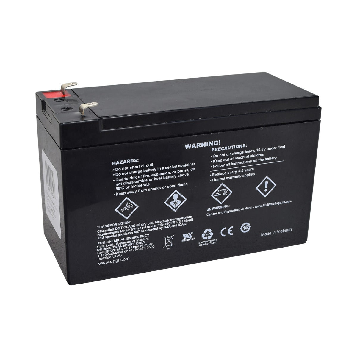 24 Volt Battery Pack for Harmar Home Lifts, featuring two black 12V Sealed Lead Acid batteries with white text and red and white labels, designed for smooth and dependable operation.