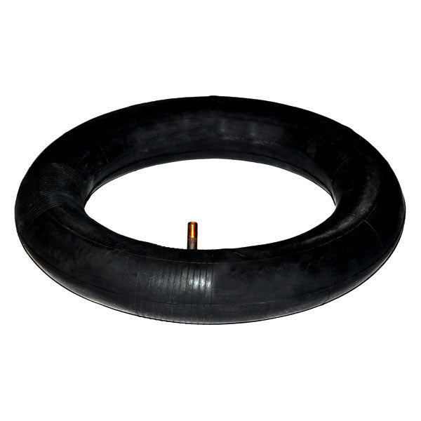 12-1/2x2.5/3.0 Heavy Duty Thorn Resistant Scooter Inner Tube with a Straight Valve Stem, featuring a black tire with a metal stem, designed for durability and puncture resistance.