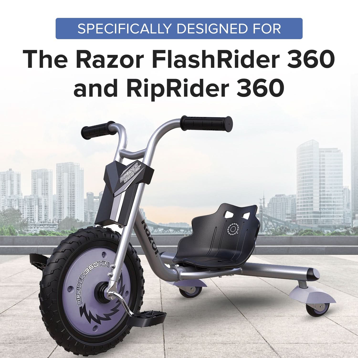 Rear Caster Wheels for the Razor PowerRider 360 (Set of 2)