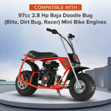Muffler Assembly for 97cc 2.8 Hp Baja Doodle Bug (Blitz, Dirt Bug, Racer) Mini Bike Engines