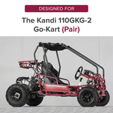 Left & Right Strut Spindle for Kandi 110GKG-2 & TaoTao GK110 Go-Karts (Pair)