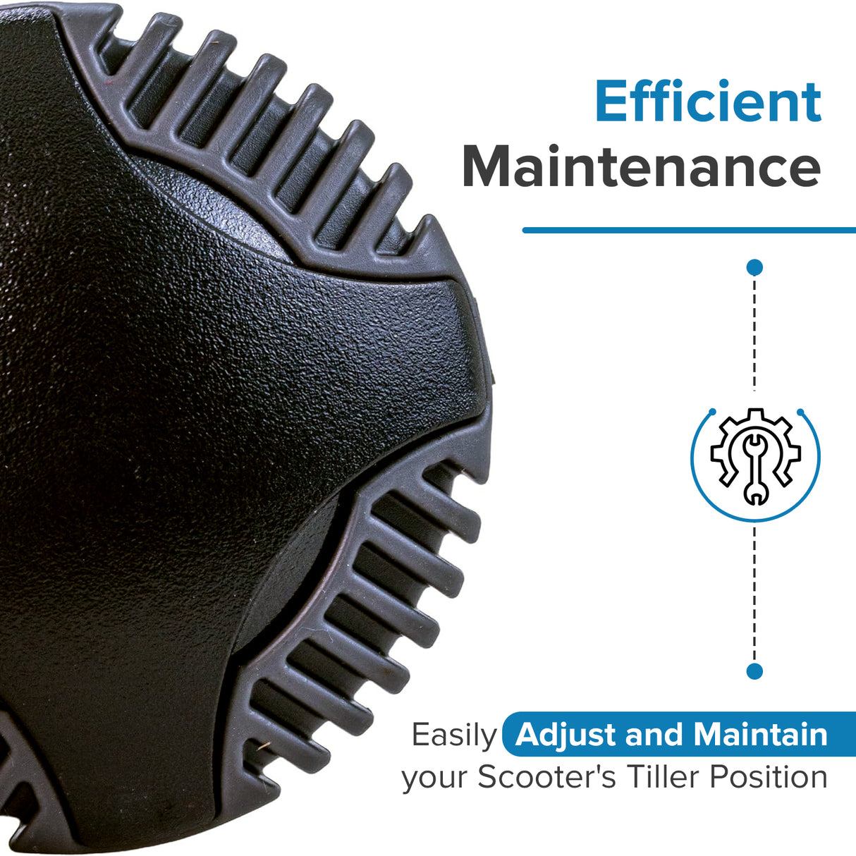 Tiller Adjustment Knob for Pride, Go-Go, and Jazzy Mobility Scooters (PLSASMB1998)