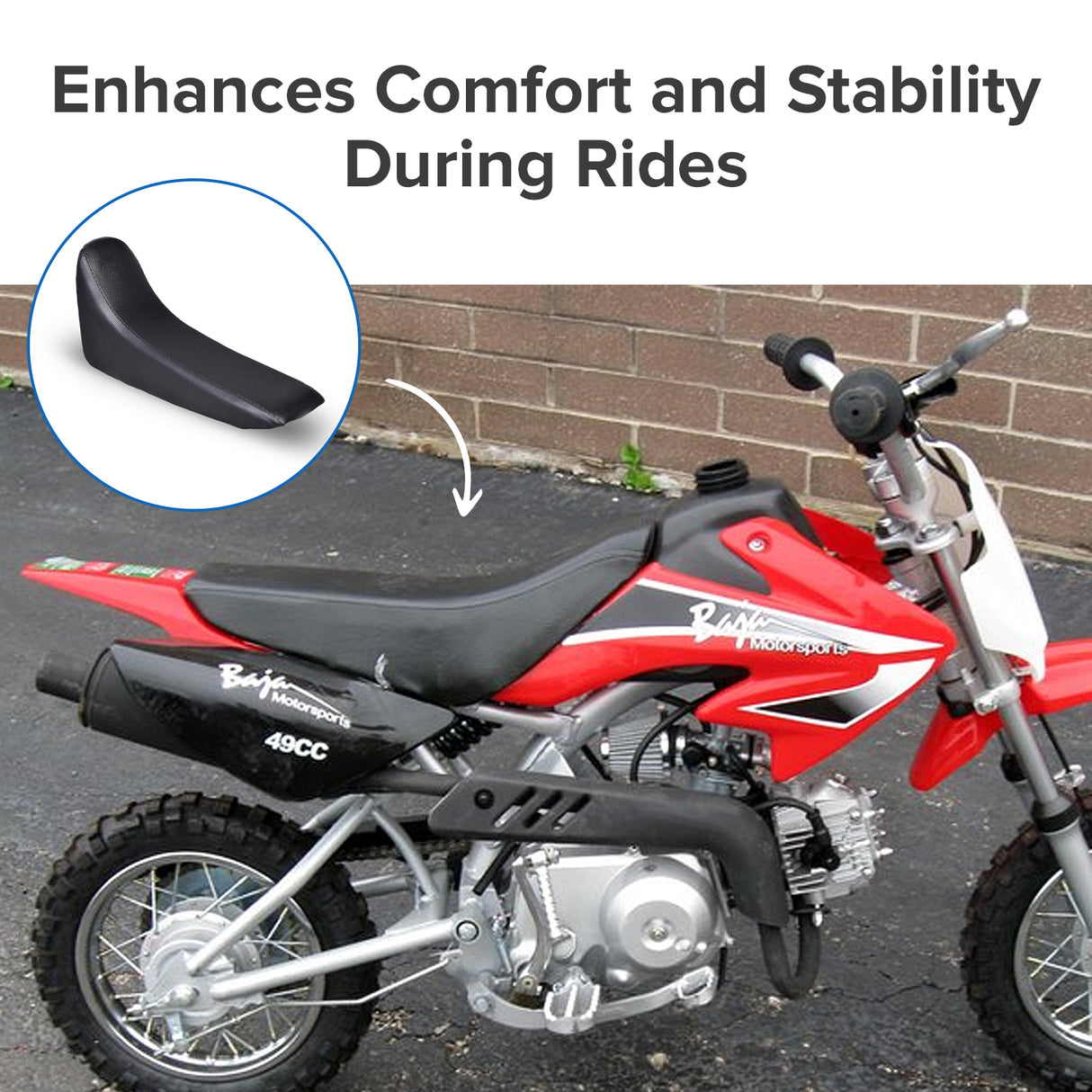 Seat for 70cc Baja, Coolster, Honda, and Motovox Dirt Bikes