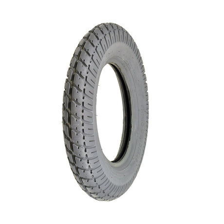 14x3 (3.00-8) Pneumatic Mobility Tire with C9210 Durotrap Tread, close-up of tire showing detailed tread pattern and central hole, designed for smoother rides on mobility scooters and power chairs.