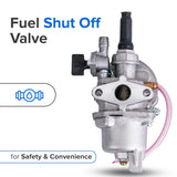 47cc, 49cc, 50cc, & 52cc Scooter & Pocket Bike Carburetor with 13 mm Intake