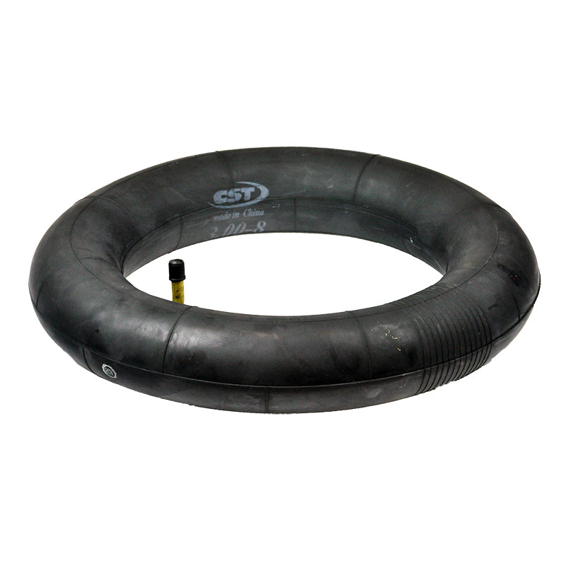 14x3 (3.00-8) Mobility Tire and Tube Set with Durotrap Tread, featuring a black rubber outer tire and a yellow inner tube, ideal for outdoor power chairs.