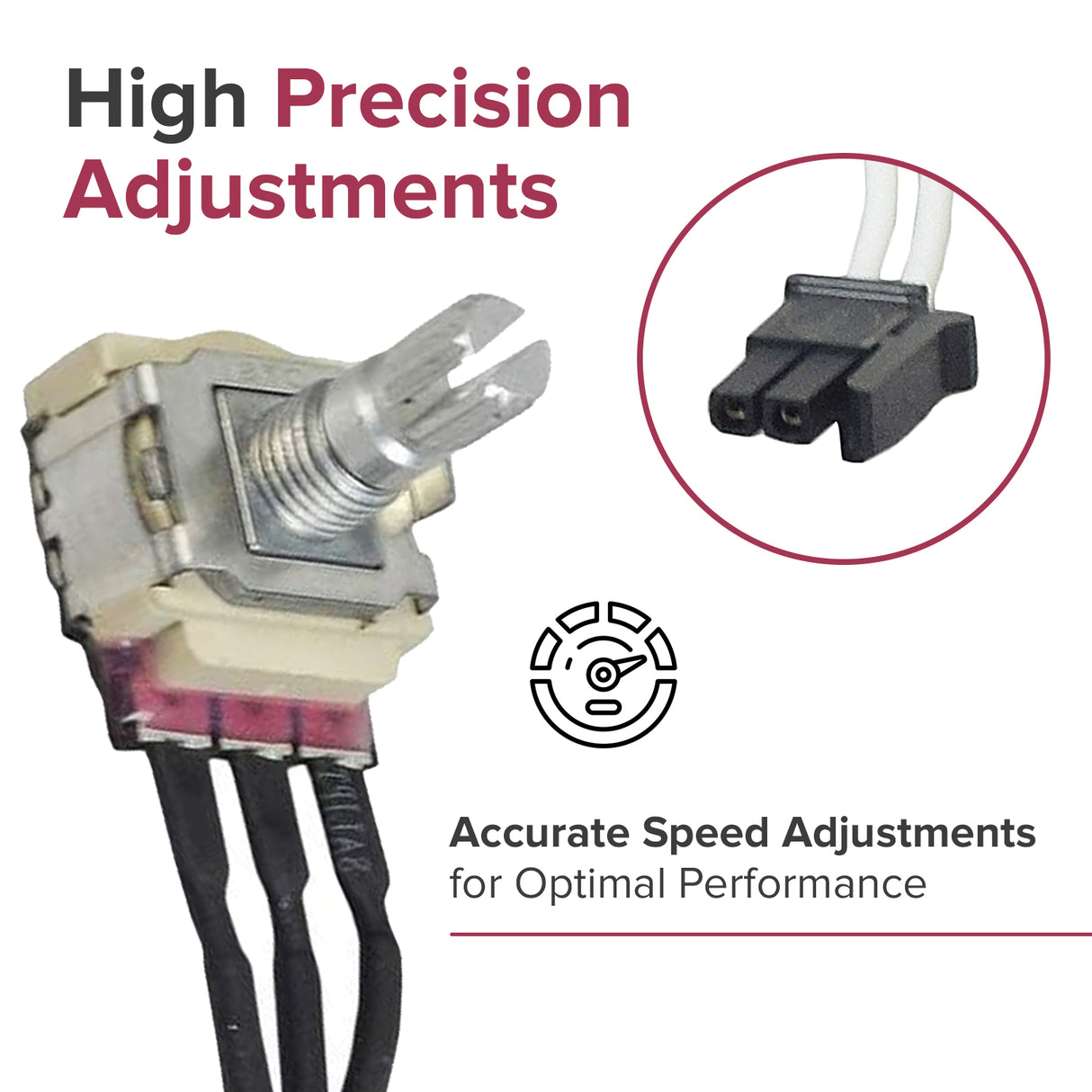 Speed Potentiometer for the Pride Go-Go Mobility Scooters (DWR9975H010)