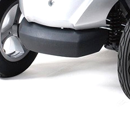 Close-up of the Front Plastic Bumper for the Merits Silverado Extreme, showcasing its robust design intended to protect the scooter's main shroud panel from minor impacts.