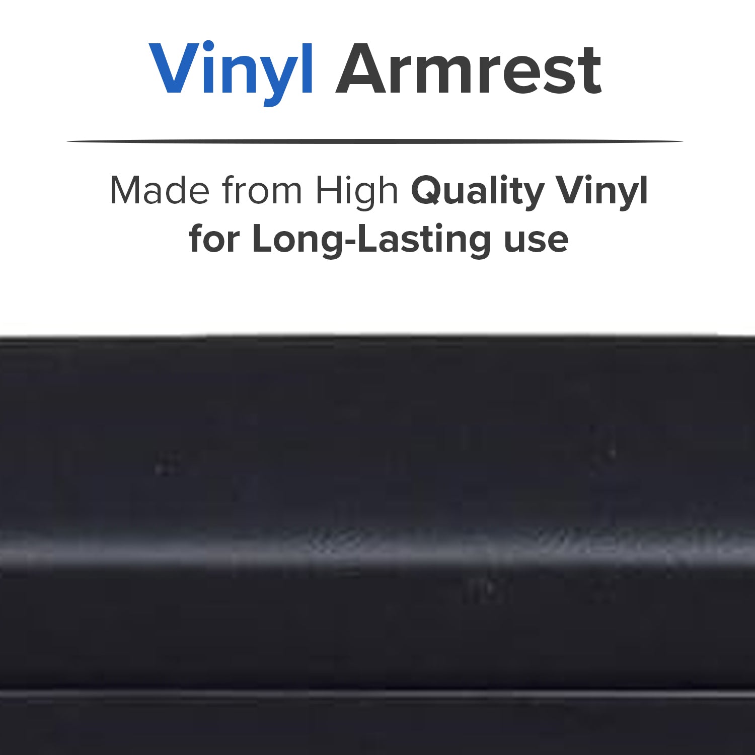 14" Full Length Padded Vinyl Armrest for Wheelchairs (Set of 2)