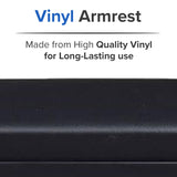 14" Full Length Padded Vinyl Armrest for Wheelchairs (Set of 2)