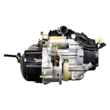 150cc Short Case 4-Stroke GY6 157QMJ Scooter Engine Kit with Automatic CVT, featuring electric starter, kick start, black CVT cover, and visible critical parts like carburetor and ignition coil.