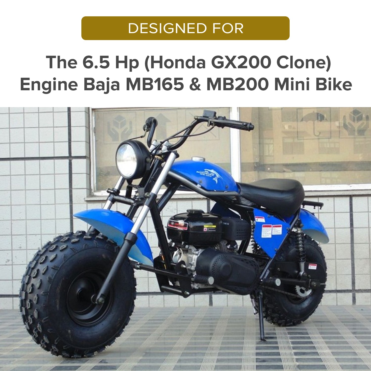 Three Magnet Flywheel for the 6.5 Hp (Honda GX200 Clone) Engine Baja MB165 & MB200 Mini Bike
