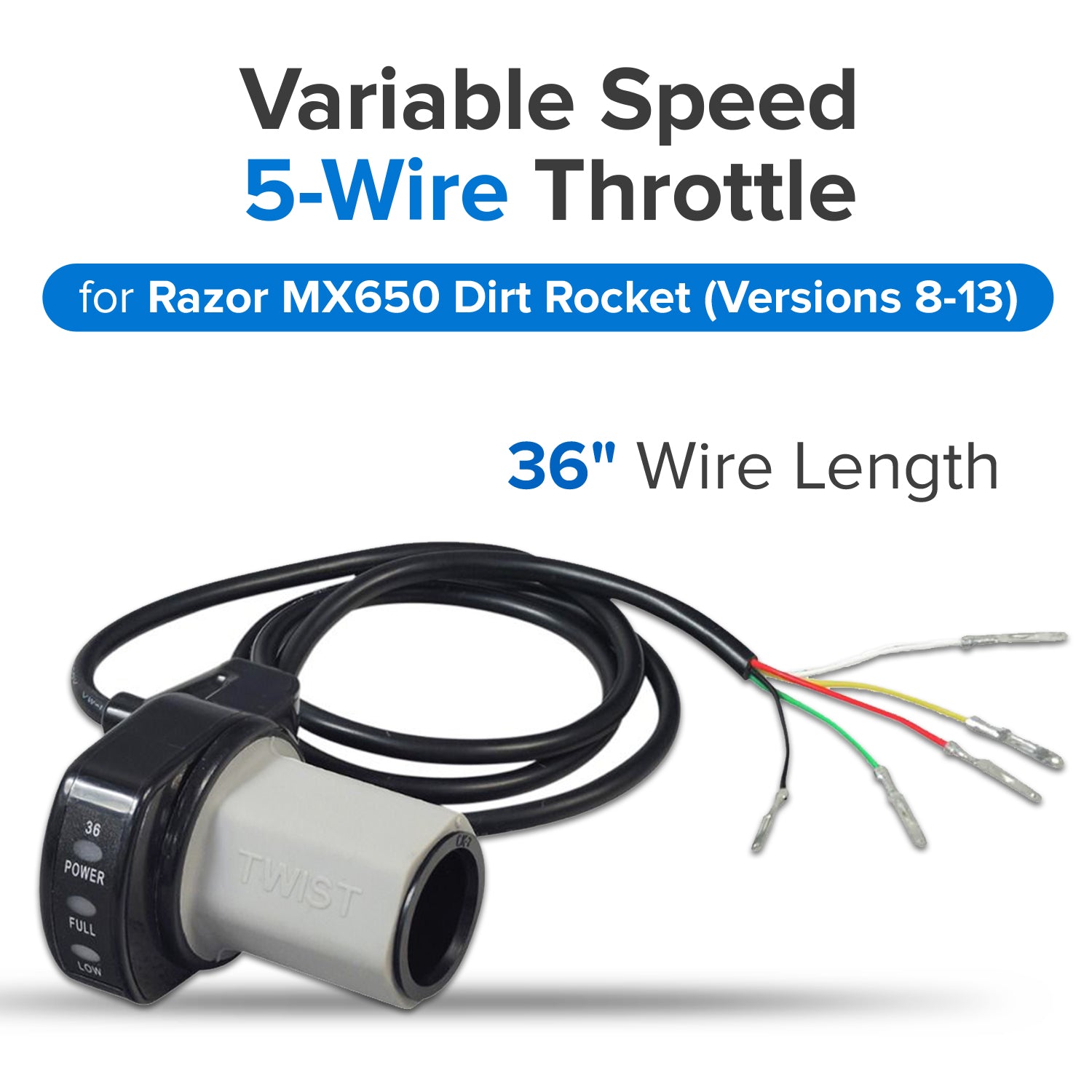 Universal Parts Variable Speed Twist Grip Throttle For Razor - Foto 6