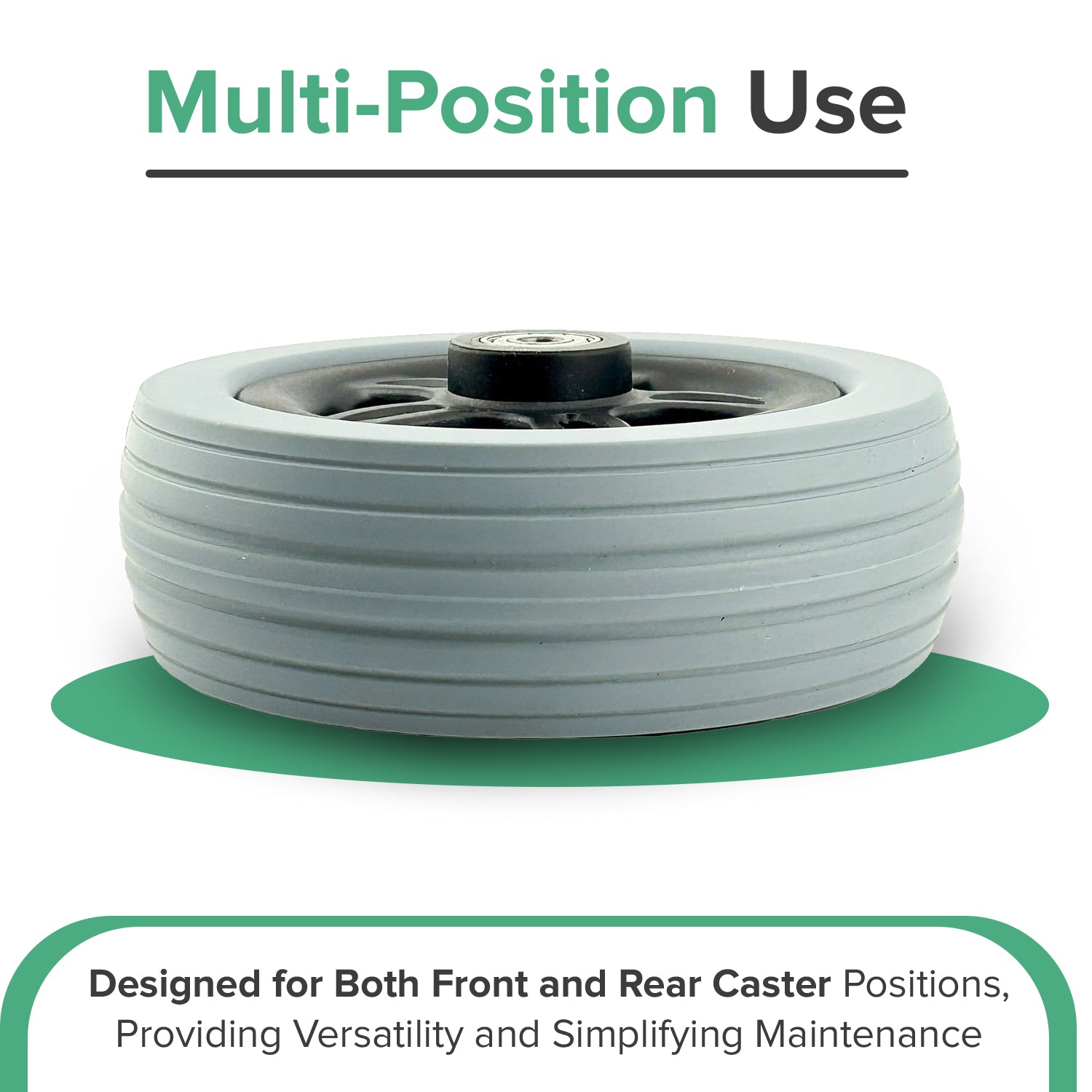 6"x2" Caster Wheel Assembly for the Merits EZ-GO (P321/P3211), Super Vision (P327), and Vision Sport (P326A) Power Chairs