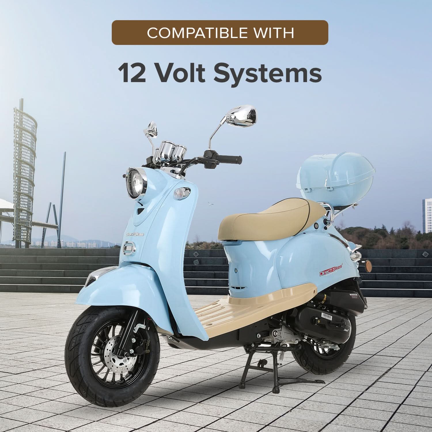 Amber LED Turn Signal Lights for Scooters (Set of 2)